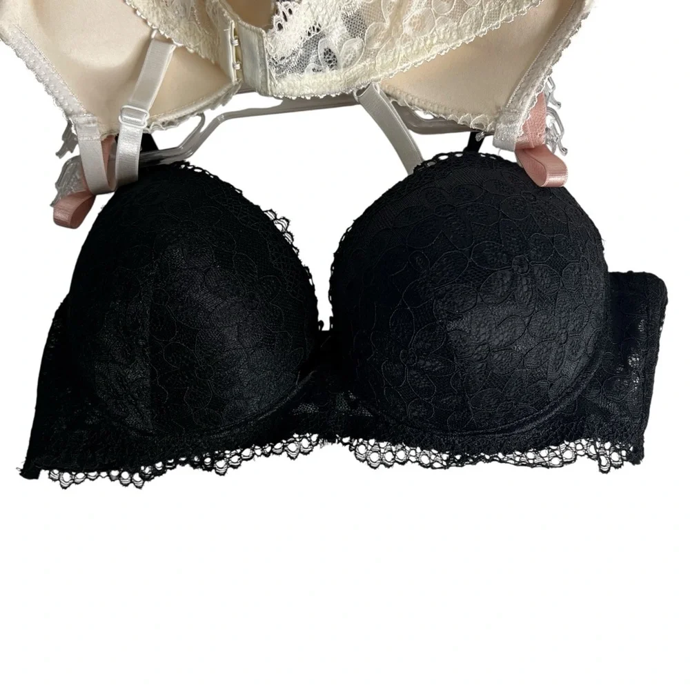 Rene Rofe Women’s Bras Sz 36C Extreme Push-up Lot/3 Lace Cover Padded Underwire - Picture 3 of 10